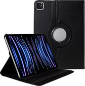 Cazy iPad Pro 11 2020/2021/2022 hoes - Draaibare 360 graden tablethoes - Horizontaal en Verticaal Stand - Zwart