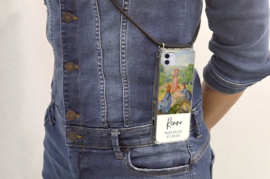 Coque avec cordon iPhone 11 - Peinture - Renoir - Impressionnisme - Siliconen - Bandoulière - Coque arrière avec cordon - Coque pour téléphone avec cordon - Coque avec corde