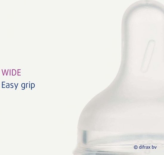 Difrax Flessenspeen Papspeen Wide/Breed - Maat XL - 1 stuk van Difrax — afbeelding 4