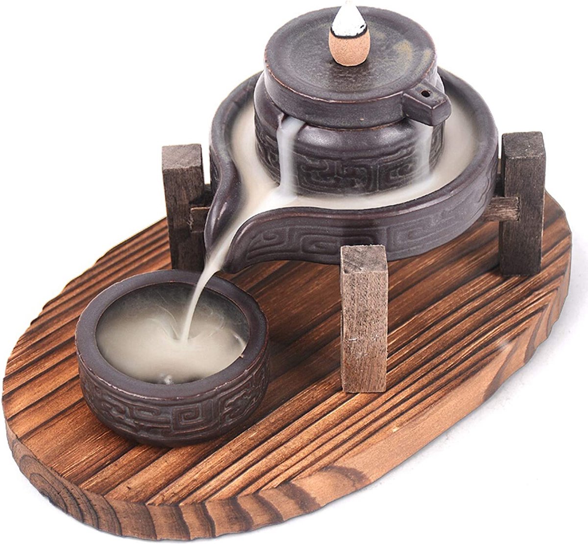 Wierookhouder Waterval Wierookbrander,  wierookstokjes - Backflow Wierook Kegels