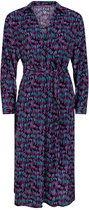 YDENCE Dress Kindra - TurquoisePurple print Turquoise M