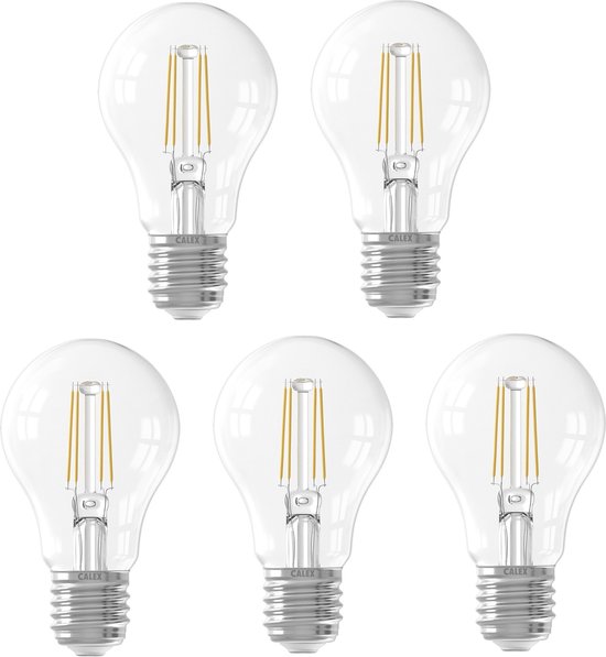 5 pièces Calex LED Jour/Nuit Lampe à capteur 4W 470lm E27 2700K Non dimmable A60