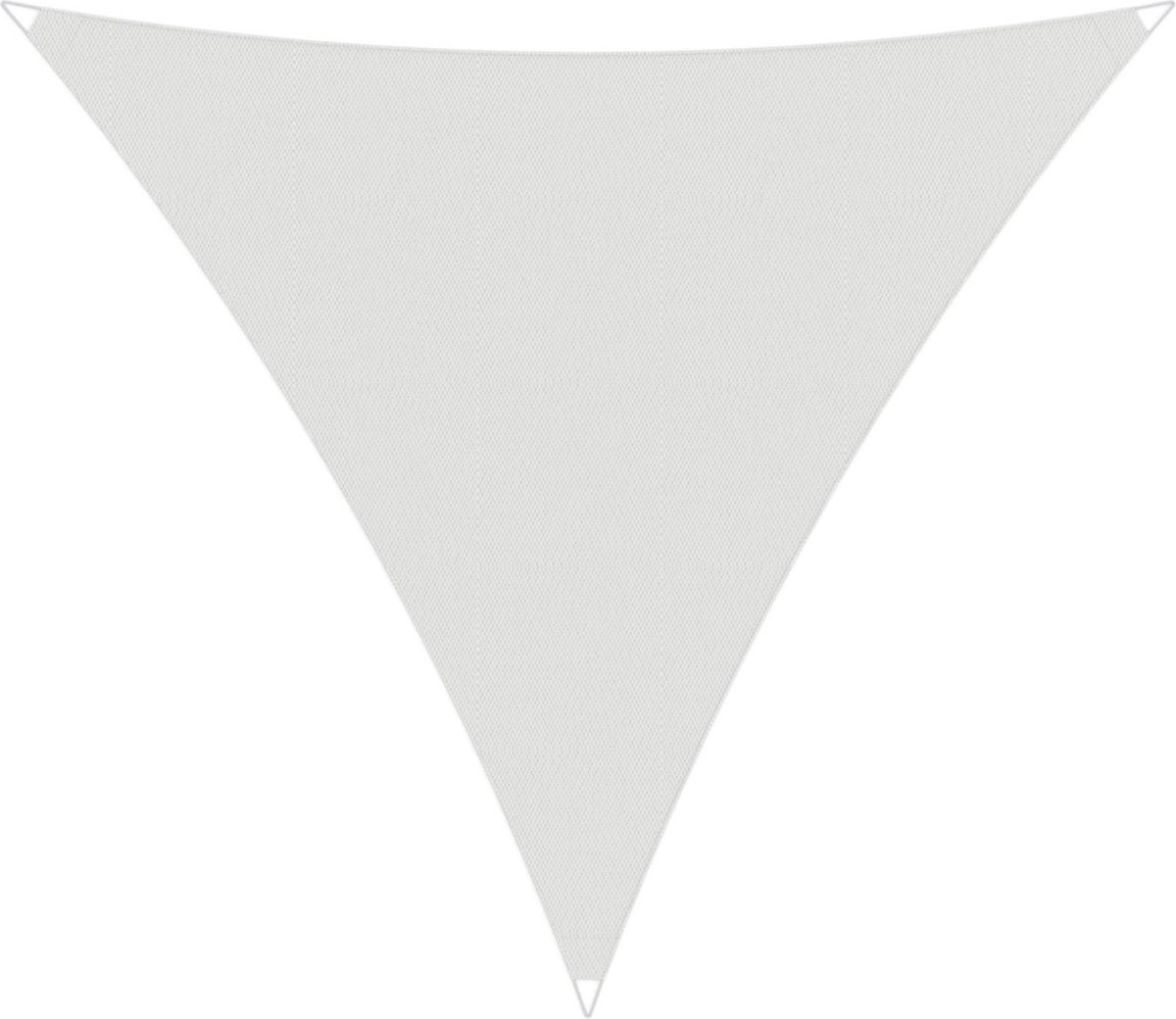 Compleet pakket: Umbrosa Ingenua schaduwdoek driehoek 5x5x5 m solidum natural met bevestigingsset en buitendoekreiniger