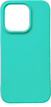 Casemania Hoesje Geschikt voor Apple iPhone 14 Pro Turquoise - Extra Stevig Siliconen Back Cover