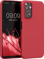 kwmobile telefoonhoesje geschikt voor Xiaomi Redmi Note 11 / Note 11S - Hoesje voor smartphone - Back cover in rood