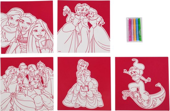 Waden Een goede vriend verwerken Disney Princess knutselen - Vilt posters inkleuren - Knutselen - knutselen  voor... | bol.com