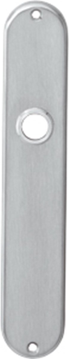 Langschild ovaal 220x41mm slg56 rvs