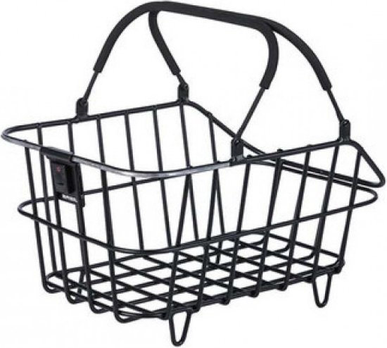 Foto: Basil cento alu multi system nordlicht fietsmand achter aluminium matzwart
