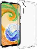Samsung Galaxy A04s Hoesje - MobyDefend Transparante TPU Gelcase - Volledig Doorzichtig - GSM Hoesje - Telefoonhoesje Geschikt Voor Samsung Galaxy A04s