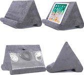 Tablet Houder - Pilow Pad - Tablet kussen - Leeskussen - Ergonomisch design - 2 kijkhoeken - Grijs