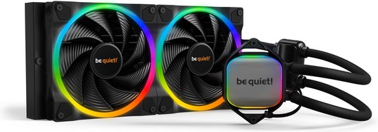 be quiet! Pure Loop 2 FX 280mm ARGB Water Cooler, 2 x Light Wings 140mm PWM ARGB High Speed Fan, sockets: Intel: 1700 / 1200 / 2066 / 1150 / 1151 / 1155 / 2011(-3) Square ILM AMD: AM5 / AM4, ARGB-PWM Hub
