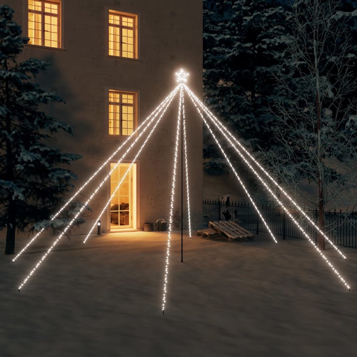 Prolenta Premium - Kerstboomverlichting 800 LED's binnen/buiten 5 m koudwit