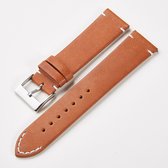 SmartphoneClip® Horlogeband - Leer Luxe - 22mm - Cognac - Horlogebandjes