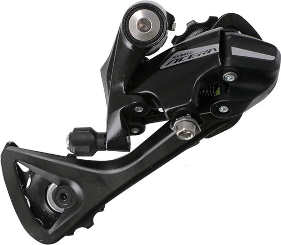 Shimano Acera RD-M3020-SGS - Deragliatore Posteriore A 7/8 Velocità, Gabbia Lunga, Colore: Nero