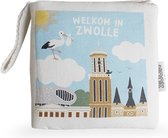 Zacht babyboekje Zwolle - fairly made - in mooie geschenkverpakking - duurzaam en origineel kraamcadeau