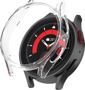 YONO Bumper geschikt voor Galaxy Watch 5 Pro (45 mm) - Hoesje - Case - Transparant