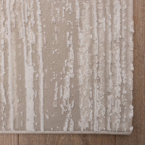Mazovia Tapijt Tweezijdig Beige Modern Abstract, Regenboog - Woonkamer