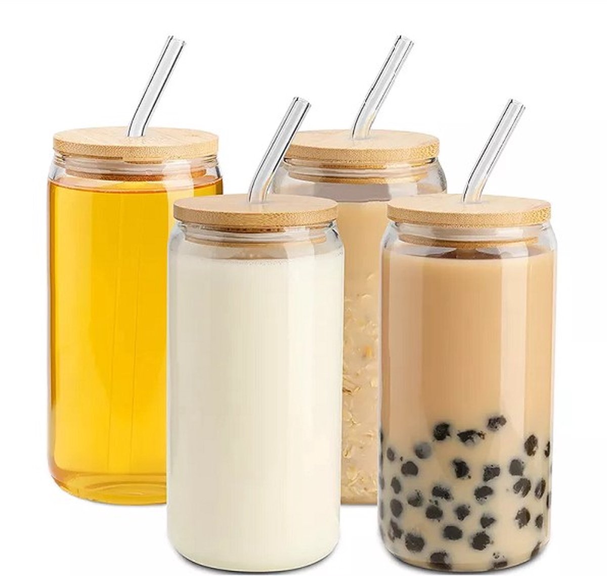 Bubble Tea Beker - Inclusief stalen Bubble Tea rietje - 0,5 L ...