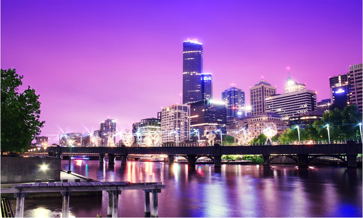 Fotobehang - Yarra river - Melbourne.