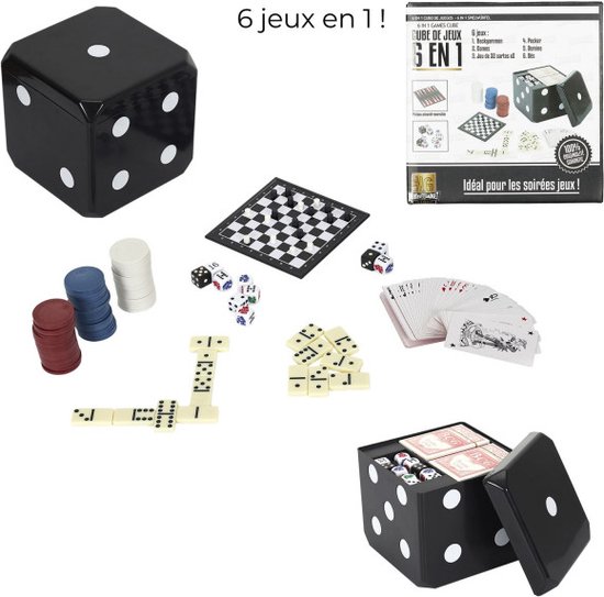 Afbeelding van het spel Educatieve 6 in 1 speel kubus. 6 spelletjes. Voor kinderen