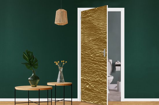 Sticker de porte Goud - Feuille d'or - Luxe - 80 x 205 cm - Affiche de porte