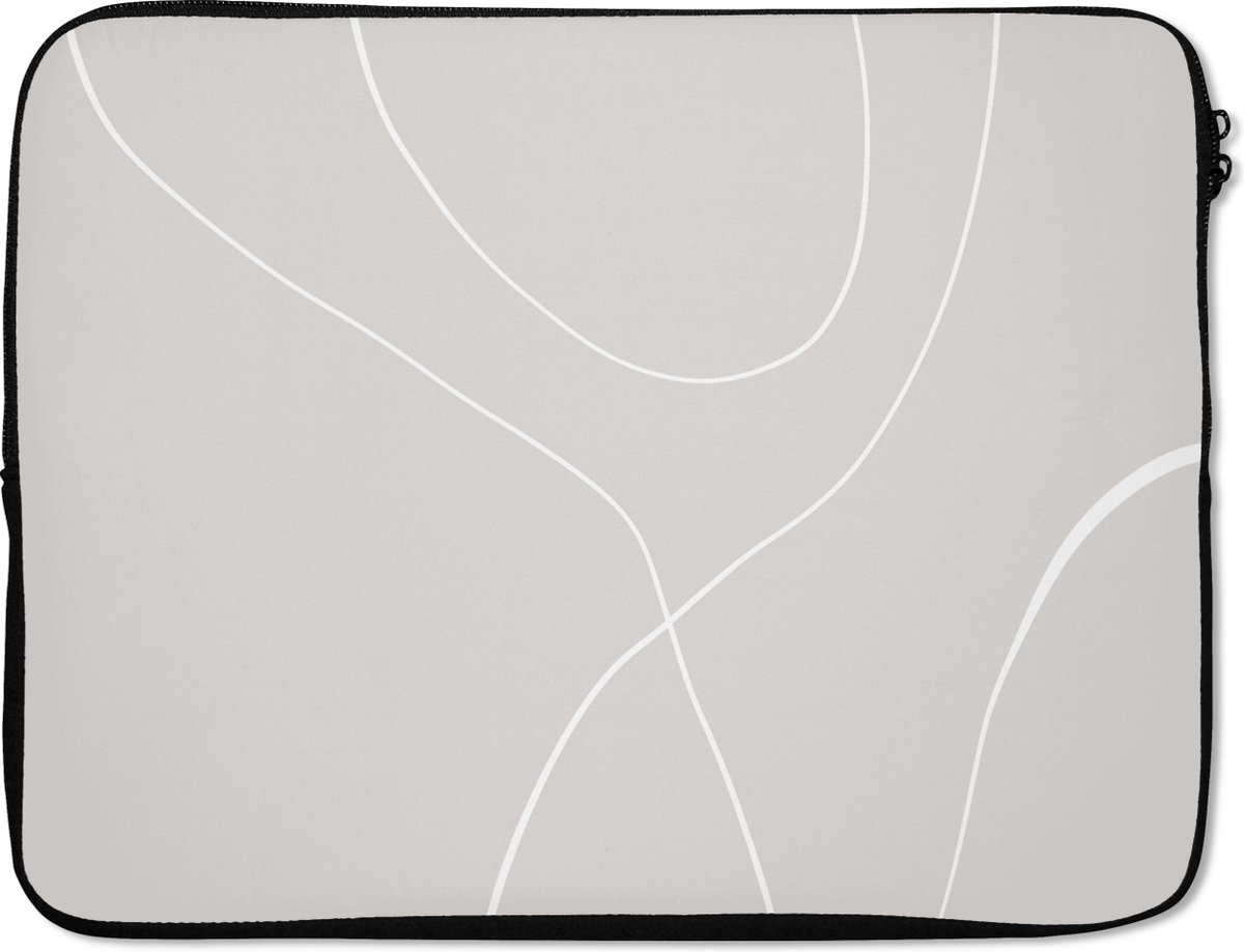 Laptophoes - Line art - Abstract - Minimalisme - Pastel - Laptop - Laptopcover - Laptop case - 17 Inch