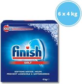Sel pour lave-vaisselle Finish - Régulier - 4 kg - 6 pièces - Emballage économique
