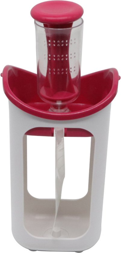 Station de Pressage de Jus de Fruits, Station de Remplissage de Sacs pour bébé, Portable, Facile à Nettoyer, Haute dureté pour les Tout-petits (rouge