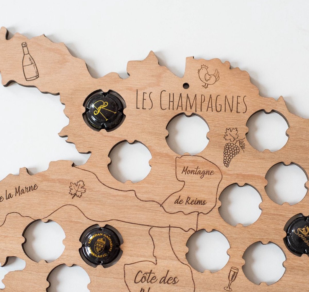 Collecteur Capsules champagne: cadeau pour tout les amateurs de champagne