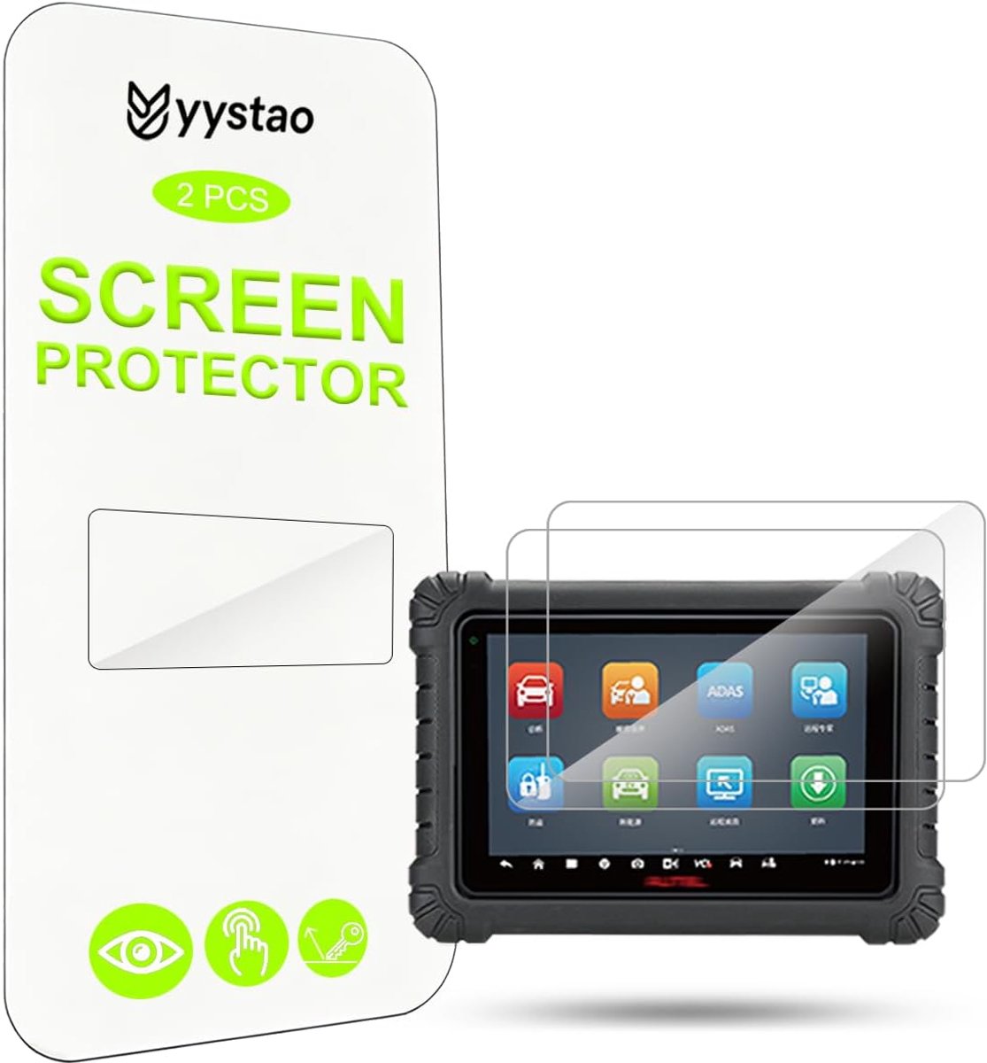 2 stuks displaybeschermfolie voor Autel MaxiSYS MS909 Pro EV, PET-zachte folie, HD-helder, krasbestendig - ShopVlot