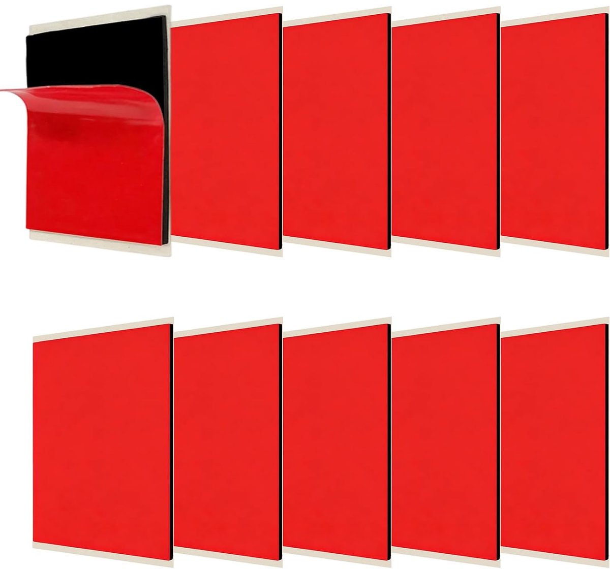 10 stuks, 35 x 45 mm, dubbelzijdige plakstrips, extra sterk, dubbelzijdig, zelfklevend, extra sterk, voor huis, auto - ShopVlot