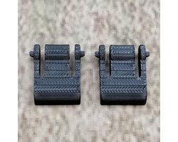 1 Pair (2 PCS) Replacement Keyboard Legs, Black, Compatible with Razer Blackwidow X Chroma Keyboard, Spare Part - ShopVlot