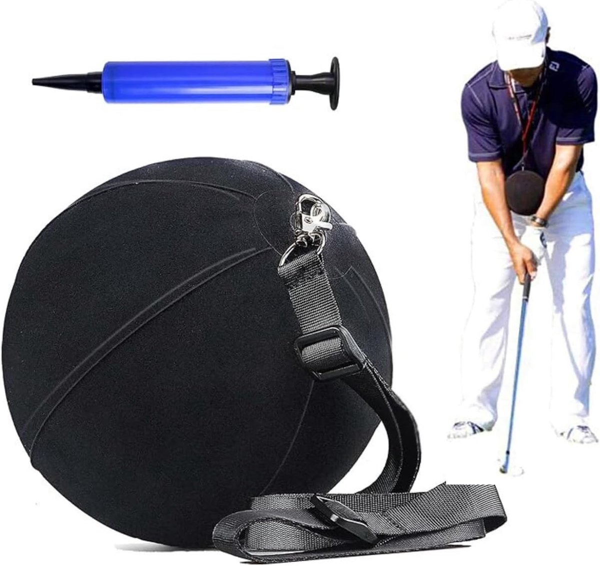 Golf Training Aid Smart Ball Golf Swing Trainer Inflatable Portable Golf Training Equipment Posture Correction - ShopVlot