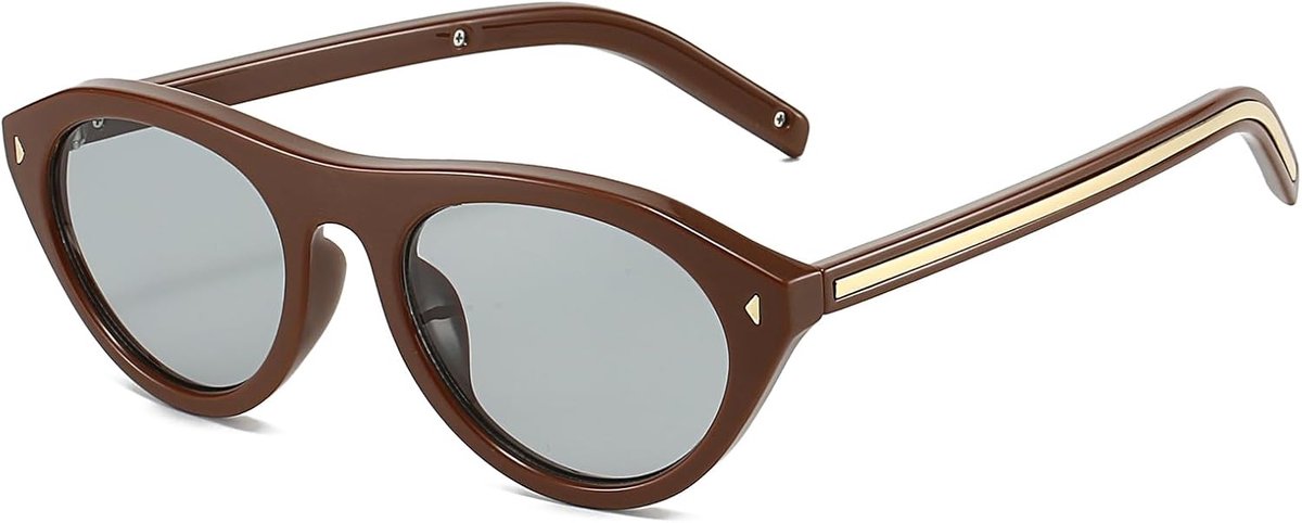 Zonnebril ovaal - retro cat eye - UV400 bescherming - trendy accessoire - ShopVlot