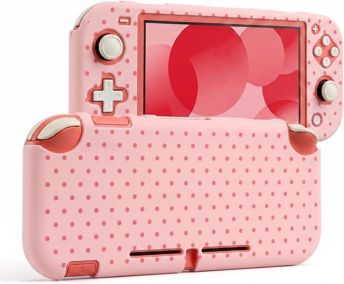 DLseego Protective Case Compatible with Switch Lite 2019, Polka Dot Hard PC Full Cover, Anti-Scratch Shock-Absorbing - ShopVlot