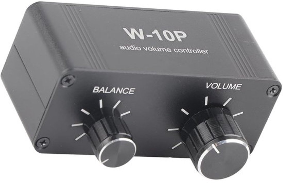 Mini-stereo-audiovoorversterker met volumeregeling voor 3.5mm jack