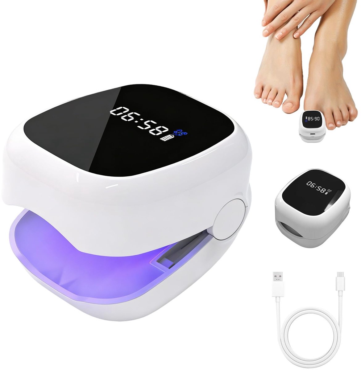 Laserbehandelingsapparaat 5.0 - Oplaadbaar - Voor nagelschimmel - Koude-lasertherapie - ShopVlot