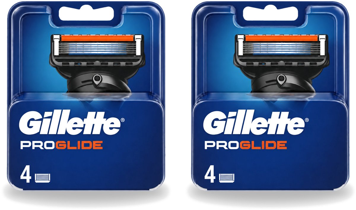 2 x Gillette - Fusion5 ProGlide – Scheermesjes – Navulmesjes – 4 Mesjes - Voordeelverpakking - 2 stuks