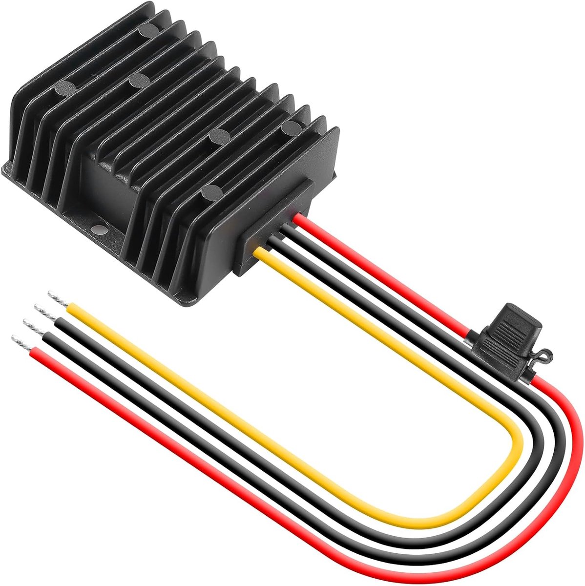 DC-DC 24V to 12V Voltage Converter, 20A 240W, Automatic Step Down Converter with Fuse, IP68 Waterproof Voltage Stabilizer, Automatic Voltage Limiter f