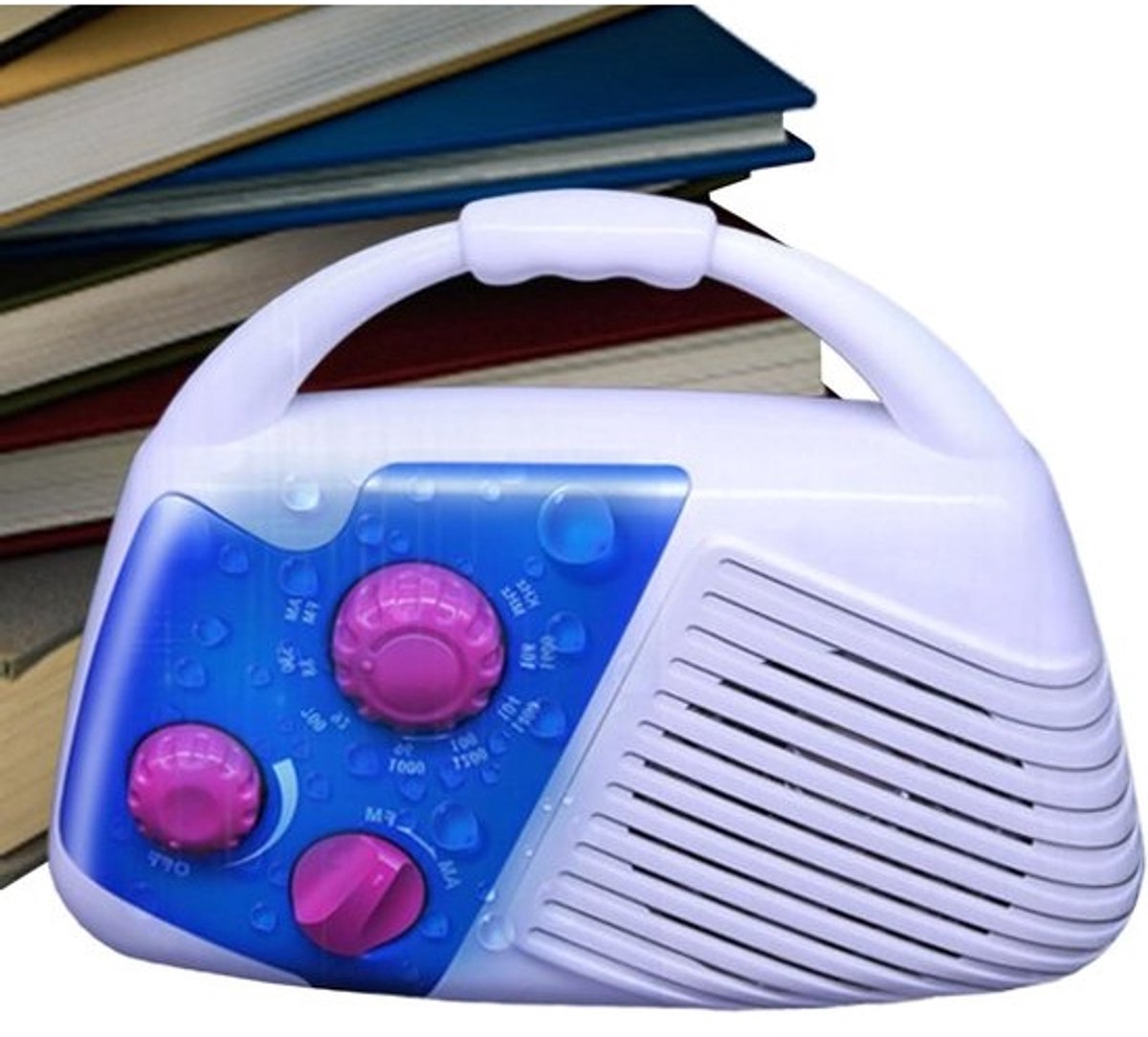 Draagbare radio - AM/FM-ontvanger - Voor buiten luisteren - Waterdicht ontwerp - Compact formaat - Uniek