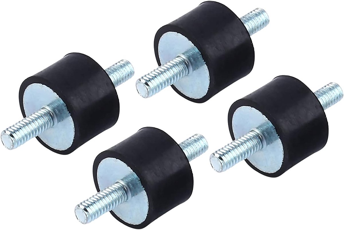 Schokdemper, trillingsdempende rubberen schokdemper voor luchtgeneratorcompressor M4 15 * 10 mm