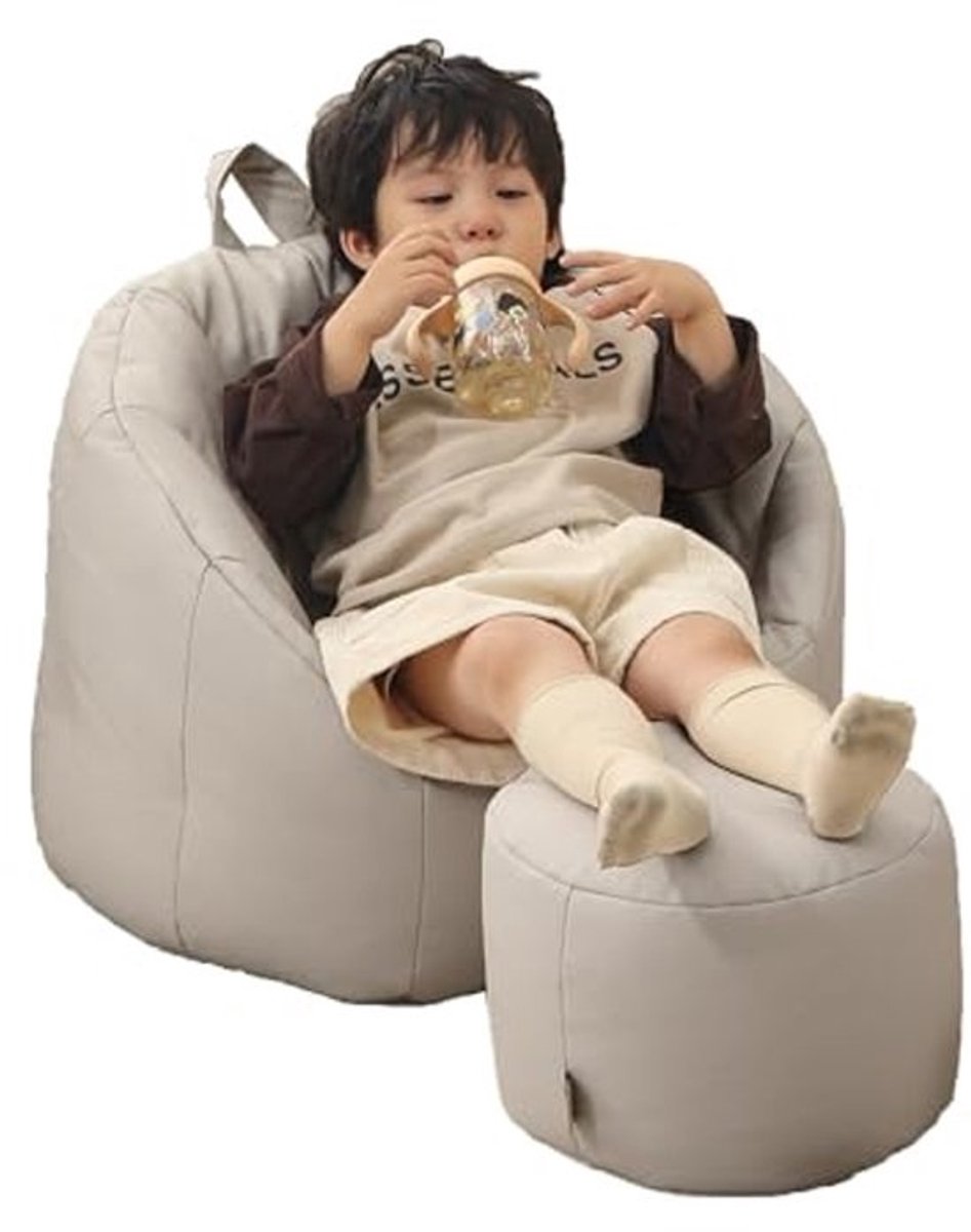 Ergonomische zitzak - Voor kinderen - Met voetensteun - Comfortabele relaxbank - Duurzaam