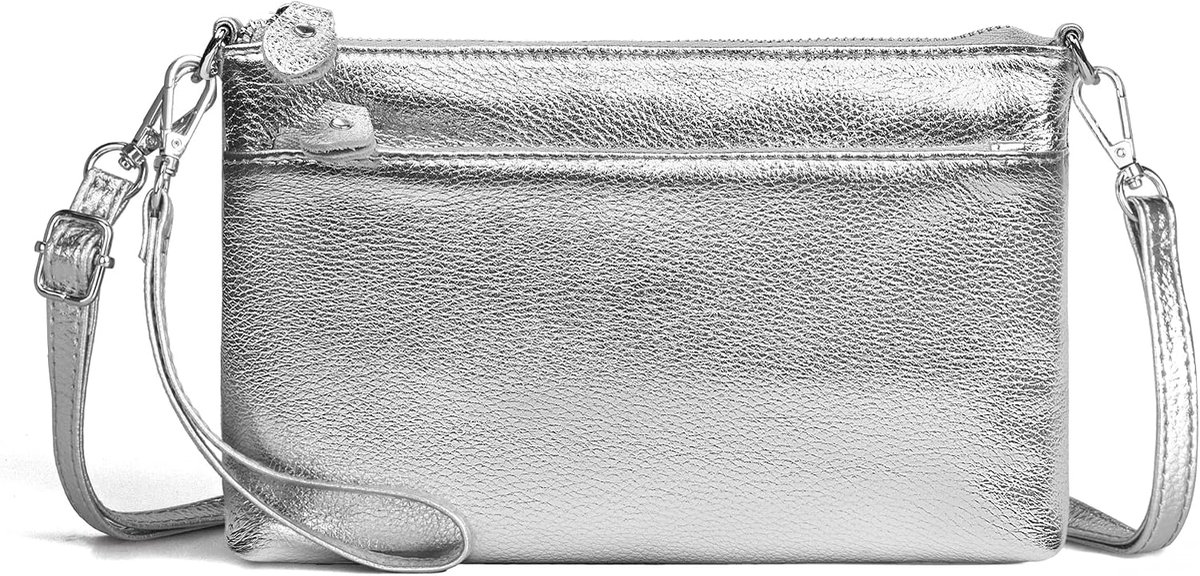 Befen Echt Lederen Polsbandje Clutch Portemonnee Portemonnees met RFID-blokkering, Kleine Crossbody Tassen Schouder Handtas voor Vrouwen