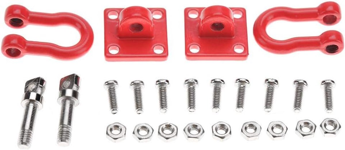 Trailer Buckle, 2-Piece Set, Shackle Lock Catch, Durable Accessory for RC Climbing, Off-Road Vehicles