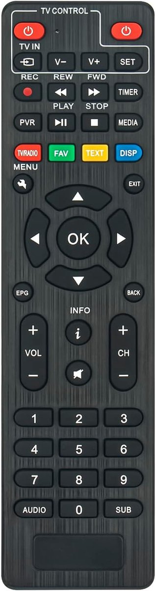Afstandsbediening geschikt voor Majestic TIVUSAT I-Can S490 S-490 SAT270 SAT440 DEC265 decoder