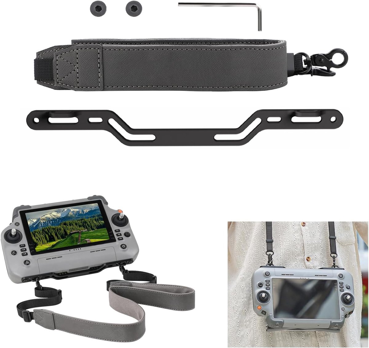 62,5-80 cm verstelbare polsband voor DJI RC Plus 2 RC Plus 1 schouderriem schouderriem voor drone afstandsbediening accessoire