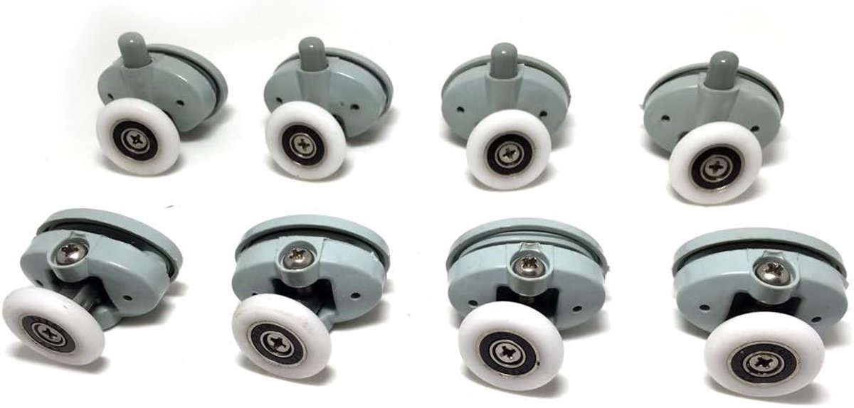 Set of 8 shower castors, 23 mm diameter, - ShopVlot