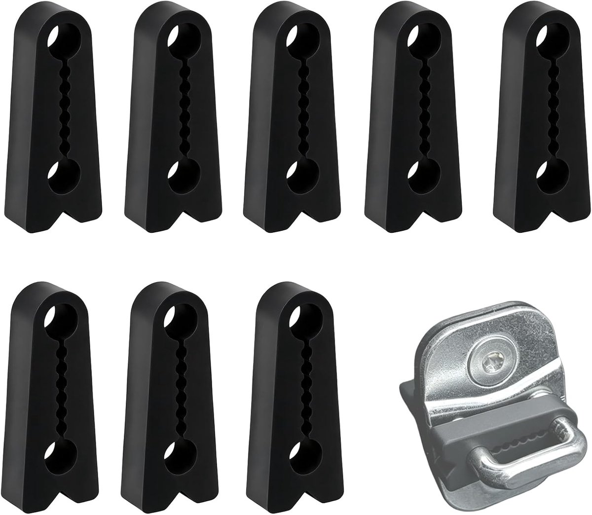 Autodeurdemper 8 stuks - siliconen - temperatuur- en verouderingsbestendig - beschermt deurmechanisme - ShopVlot