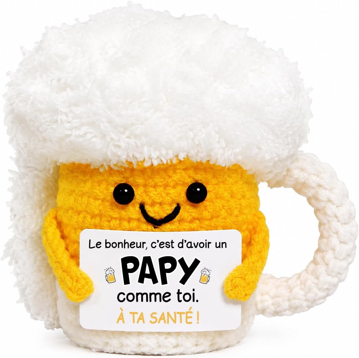 Cadeau voor verjaardag, opa, gehaakte bier, cadeaus voor Vaderdag