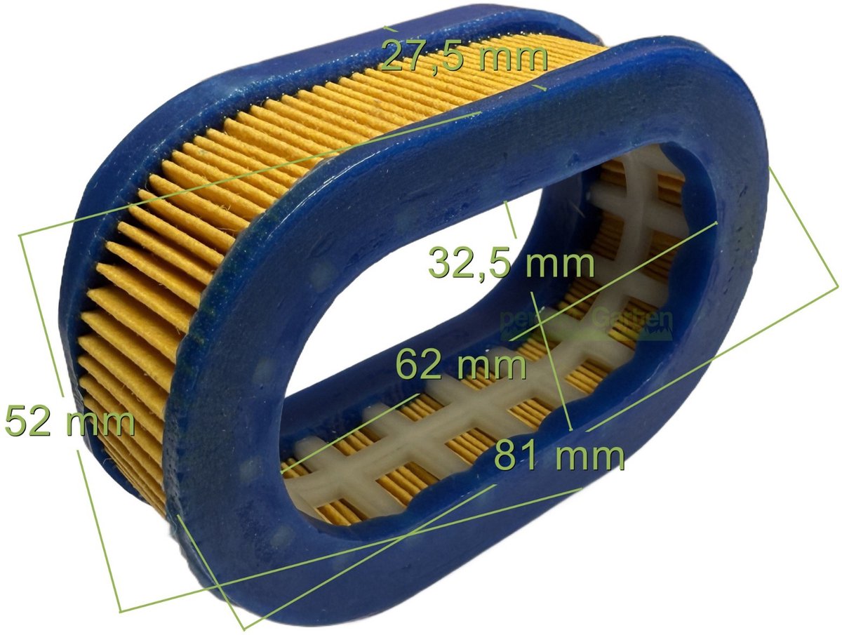luchtfilter voor kettingzaag Greencut, Grizzly, Makita, Worx, Powertec, Garden, Ryobi 45cc